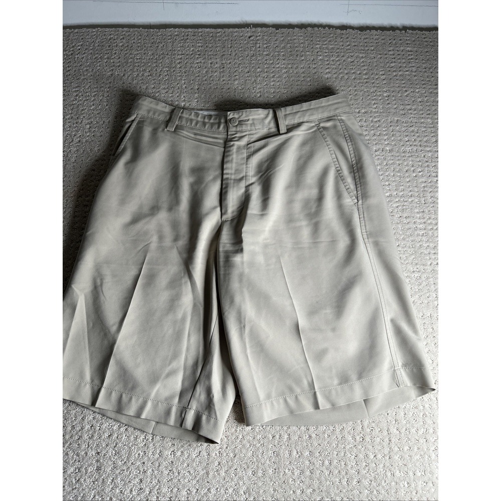 Footjoy Flat Front Stretch Khaki Golf Shorts Men's Size 33 Style 1094367